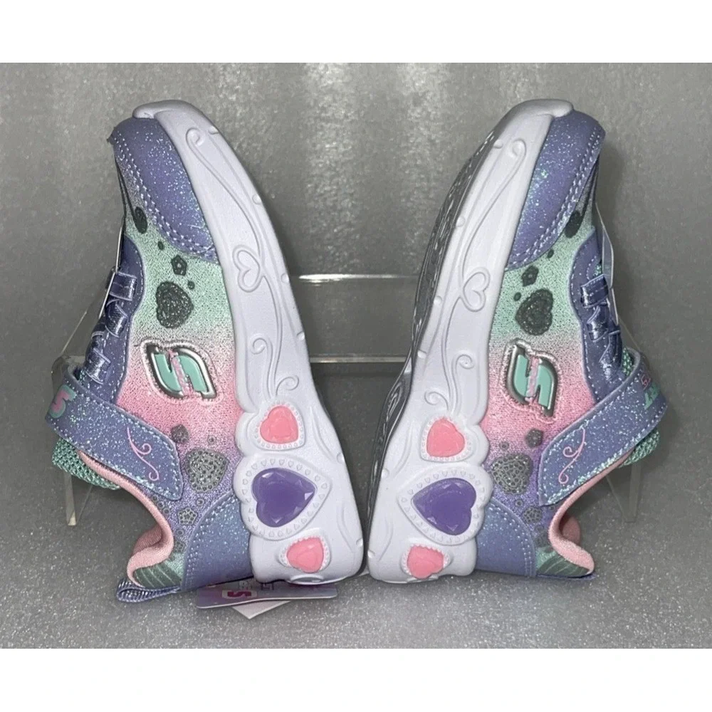 S Sport By Skechers Lucia Sneakers Light Up‎ Stretch Laces Toddler Girls Size 5